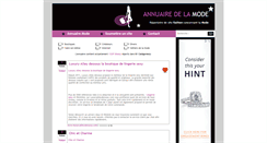 Desktop Screenshot of annuaire-mode.org