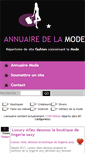 Mobile Screenshot of annuaire-mode.org