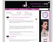 Tablet Screenshot of annuaire-mode.org
